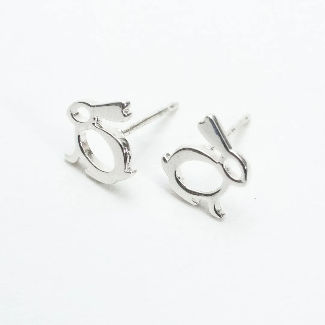 Silver Year of the Rabbit Studs sold by Silver Lotus product image thumbnail 2