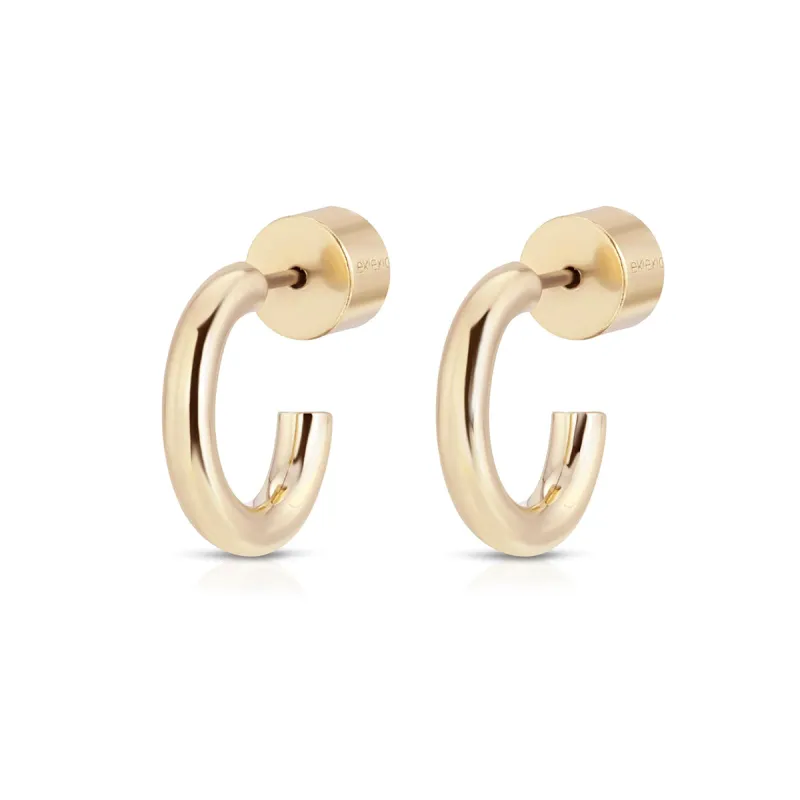Gold Plated Lisa Hoops sold by Silver Lotus