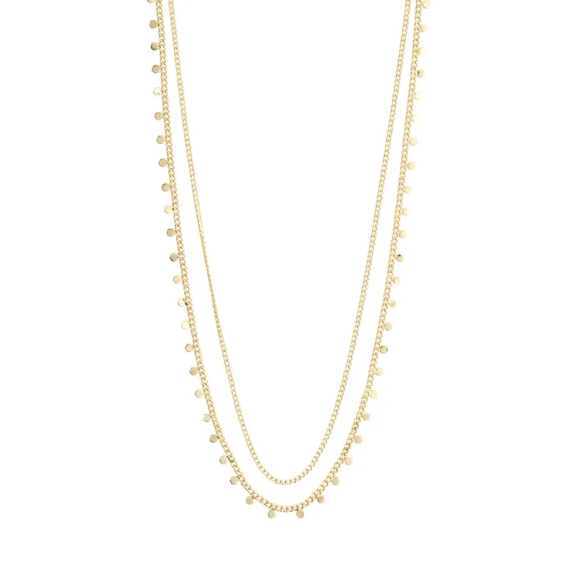 Bloom Gold Plated 2-in-1 Necklace Set sold by Silver Lotus