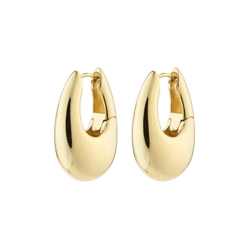 Autumn Gold Plated Hoops sold by Silver Lotus