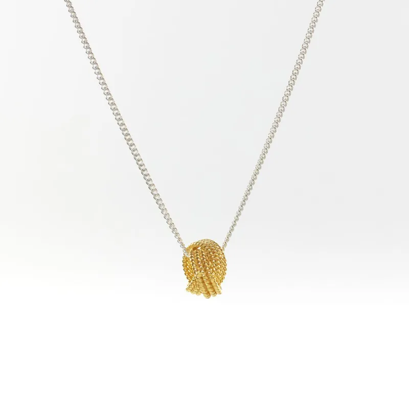 Gold Vermeil Knot Necklace sold by Silver Lotus