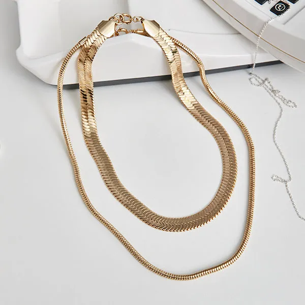 Reconnect Gold Plated Necklace sold by Silver Lotus product image thumbnail 4