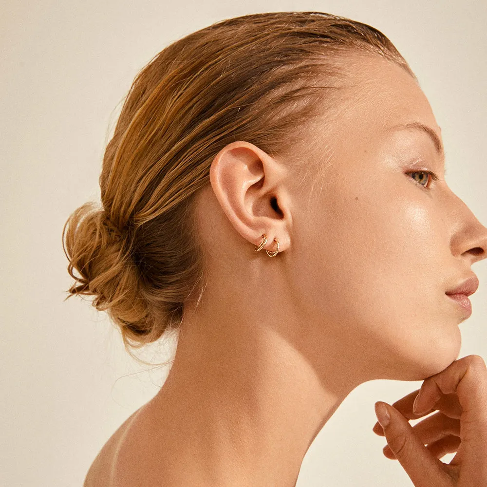 Morgan Gold Plated Hoops sold by Silver Lotus product image thumbnail 2