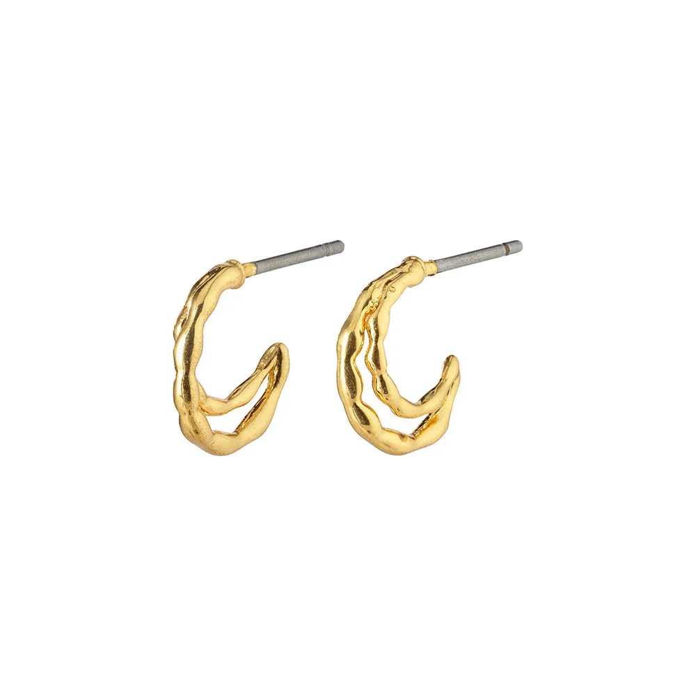 Morgan Gold Plated Hoops sold by Silver Lotus