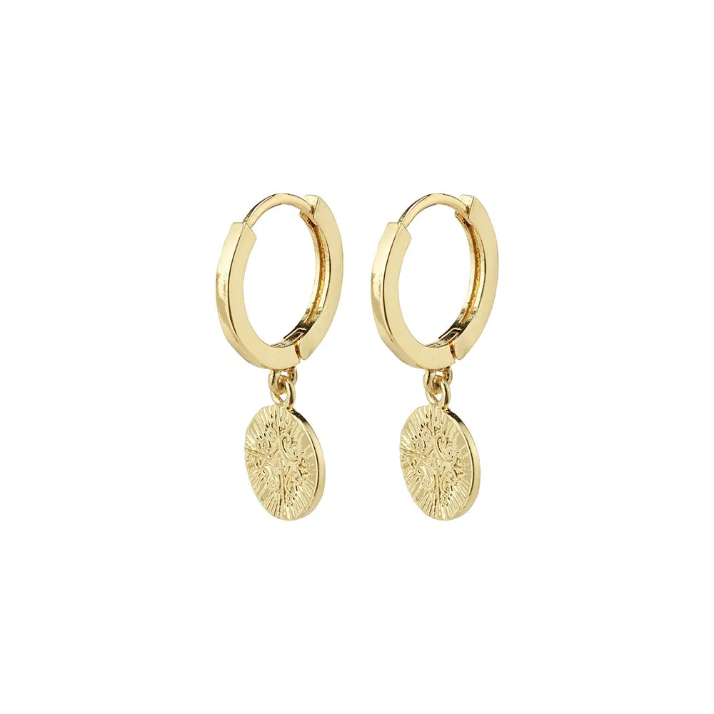 Nomad Gold Plated Hoops sold by Silver Lotus