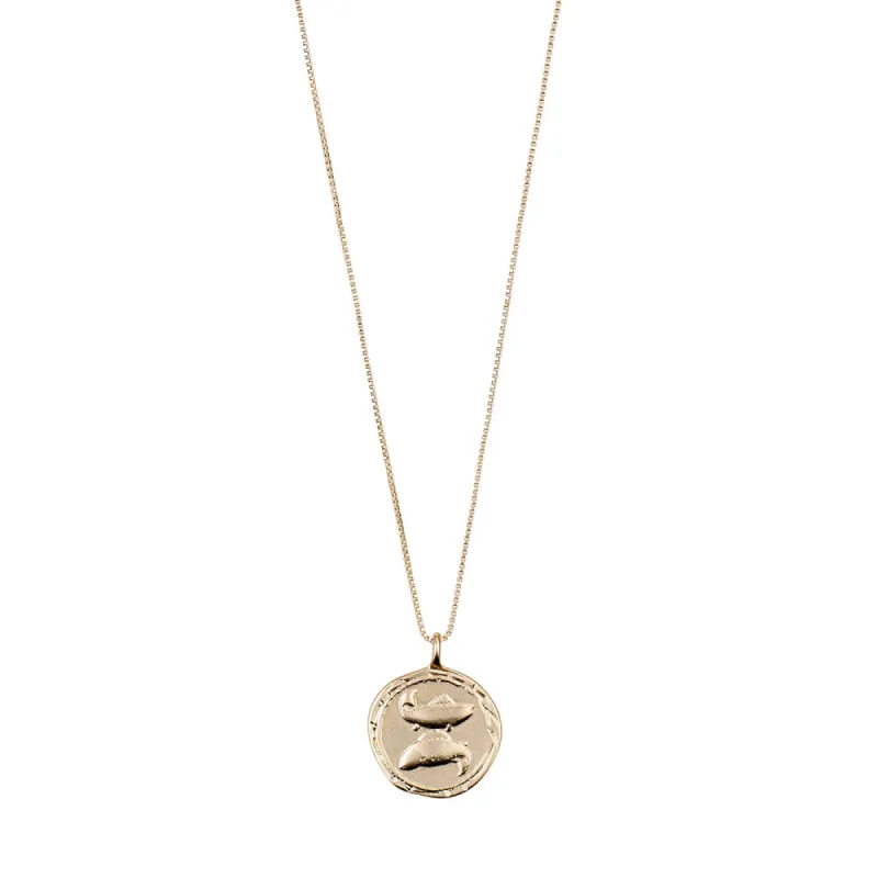 Pisces Gold Plated Necklace sold by Silver Lotus