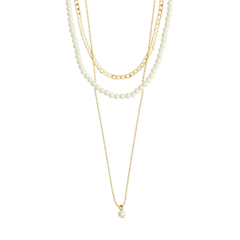 Baker Gold Plated 3-in-1 Necklace Set sold by Silver Lotus