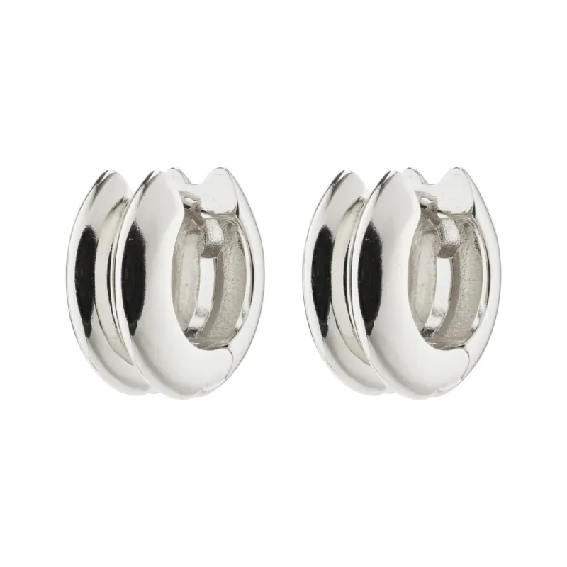 Reflect Silver Plated Hoops sold by Silver Lotus