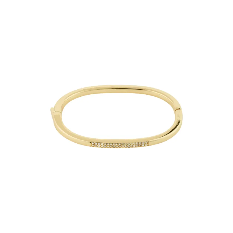 Star Gold Plated Crystal Bangle sold by Silver Lotus