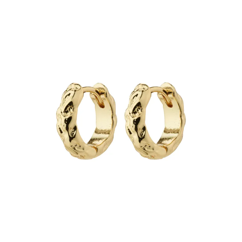 Carla Gold Plated Hoops sold by Silver Lotus