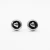 Silver Embossed Heart Studs sold by Silver Lotus