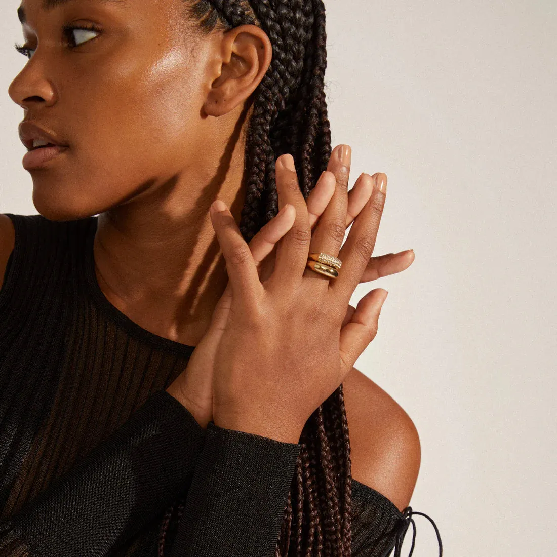 Learn Gold Plated Crystal Ring Set sold by Silver Lotus product image thumbnail 2