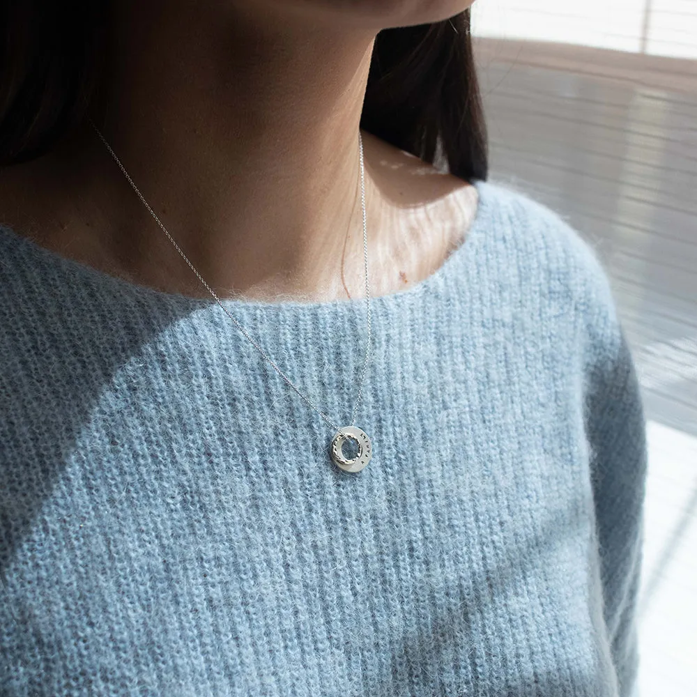 Double Halo Necklace sold by Silver Lotus product image thumbnail 2