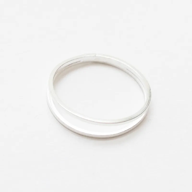 Thin Cut-out Silver Band sold by Silver Lotus