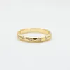 Gold Vermeil Star Set CZ Rounded Thin Band sold by Silver Lotus