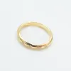 Gold Vermeil Star Set CZ Rounded Thin Band sold by Silver Lotus