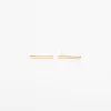 Gold Vermeil Bar Studs sold by Silver Lotus
