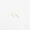 Gold Vermeil Bar Studs sold by Silver Lotus