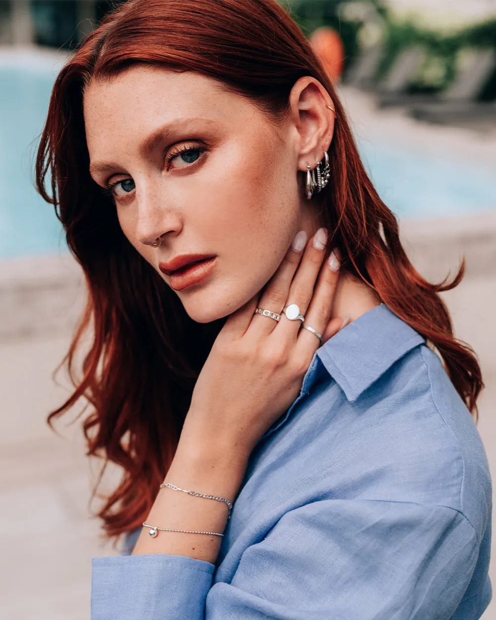 Lorno Silver Hoops sold by Silver Lotus product image thumbnail 4