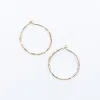 Thin Pounded Wire Gold Vermeil Hoops sold by Silver Lotus