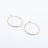 Thin Pounded Wire Gold Vermeil Hoops sold by Silver Lotus