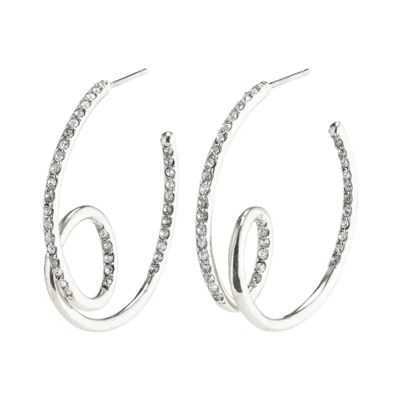 Cherished Silver Plated Hoops sold by Silver Lotus