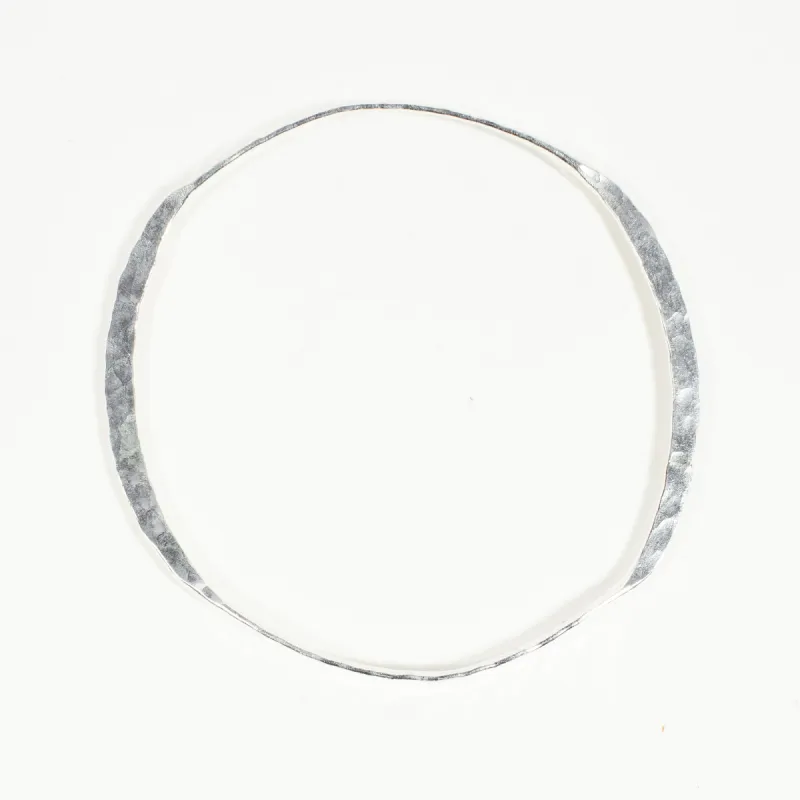 Hammered Silver Bangle sold by Silver Lotus