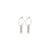 Water Chain Silver Plated Hoops sold by Silver Lotus