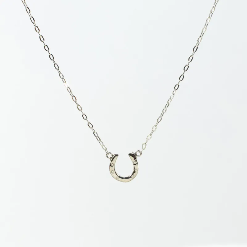 Silver Mini Horseshoe Necklace sold by Silver Lotus