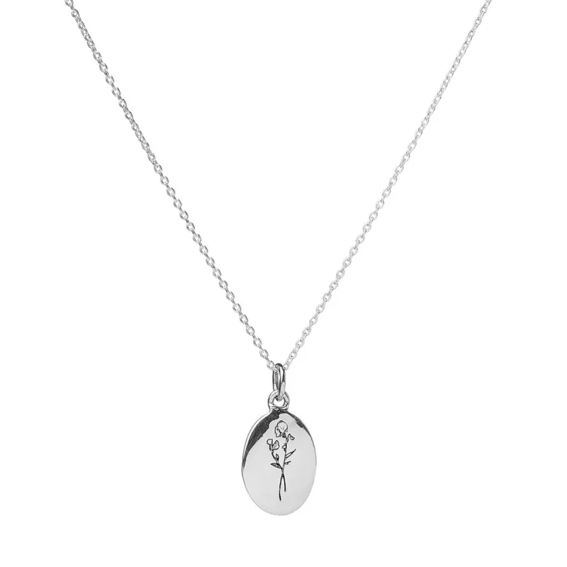 September Birth Month Flower Necklace sold by Silver Lotus