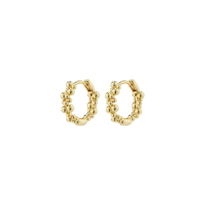 Solidarity Small Gold Plated Hoops sold by Silver Lotus
