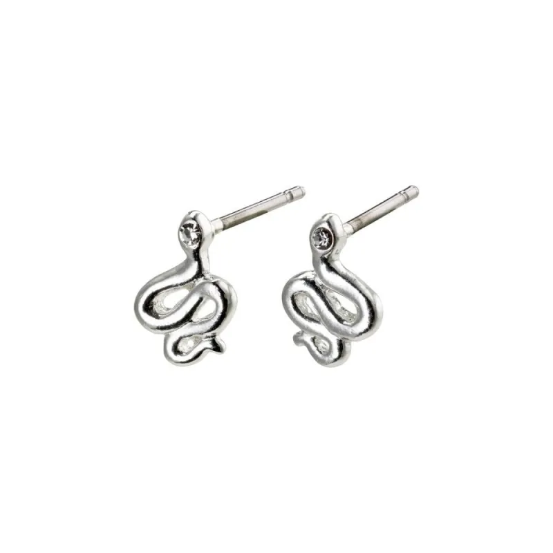 Blaze Silver Plated Crystal Studs sold by Silver Lotus