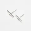 Wrapped Bar Silver Studs sold by Silver Lotus