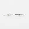 Wrapped Bar Silver Studs sold by Silver Lotus