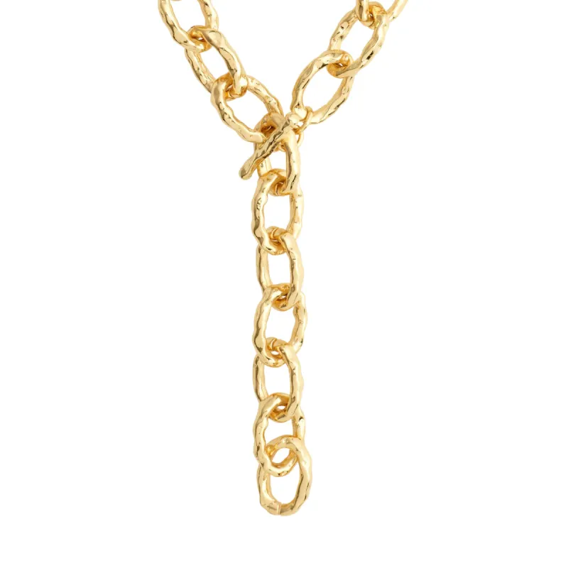 Reflect Gold Plated Cable Chain Necklace sold by Silver Lotus