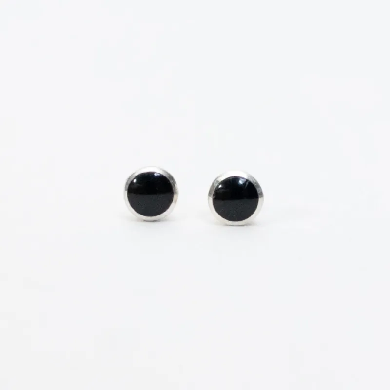 Silver 4mm Round Stone Studs sold by Silver Lotus