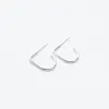 U Shaped Silver Earring on Post sold by Silver Lotus