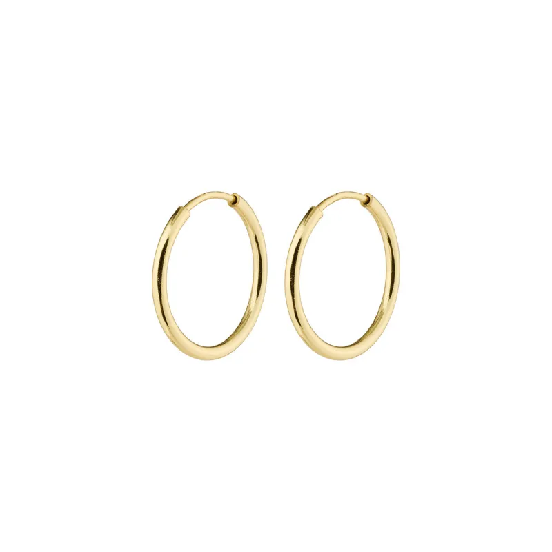 Mini Sanne Gold Plated Hoops sold by Silver Lotus