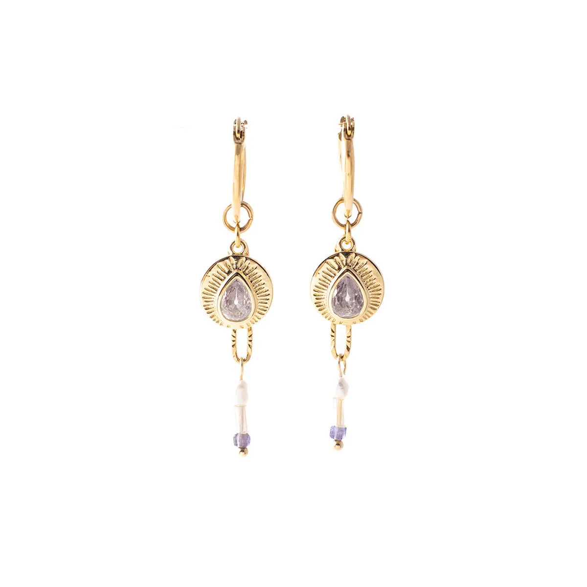Renaud Gold Earrings sold by Silver Lotus product image thumbnail 4