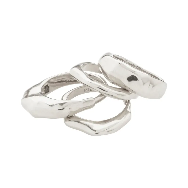 Asher Silver Plated Ring Set sold by Silver Lotus