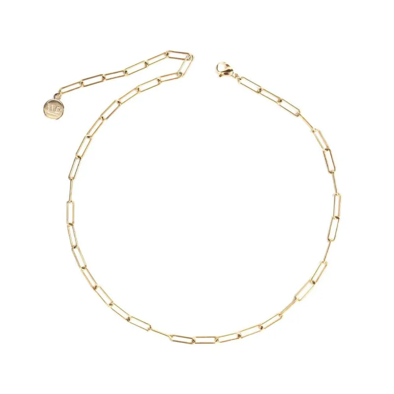 Clippy Gold Necklace sold by Silver Lotus