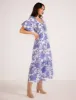 Perla Puff Sleeve Midi Dress sold by Silver Lotus