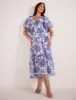 Perla Puff Sleeve Midi Dress sold by Silver Lotus