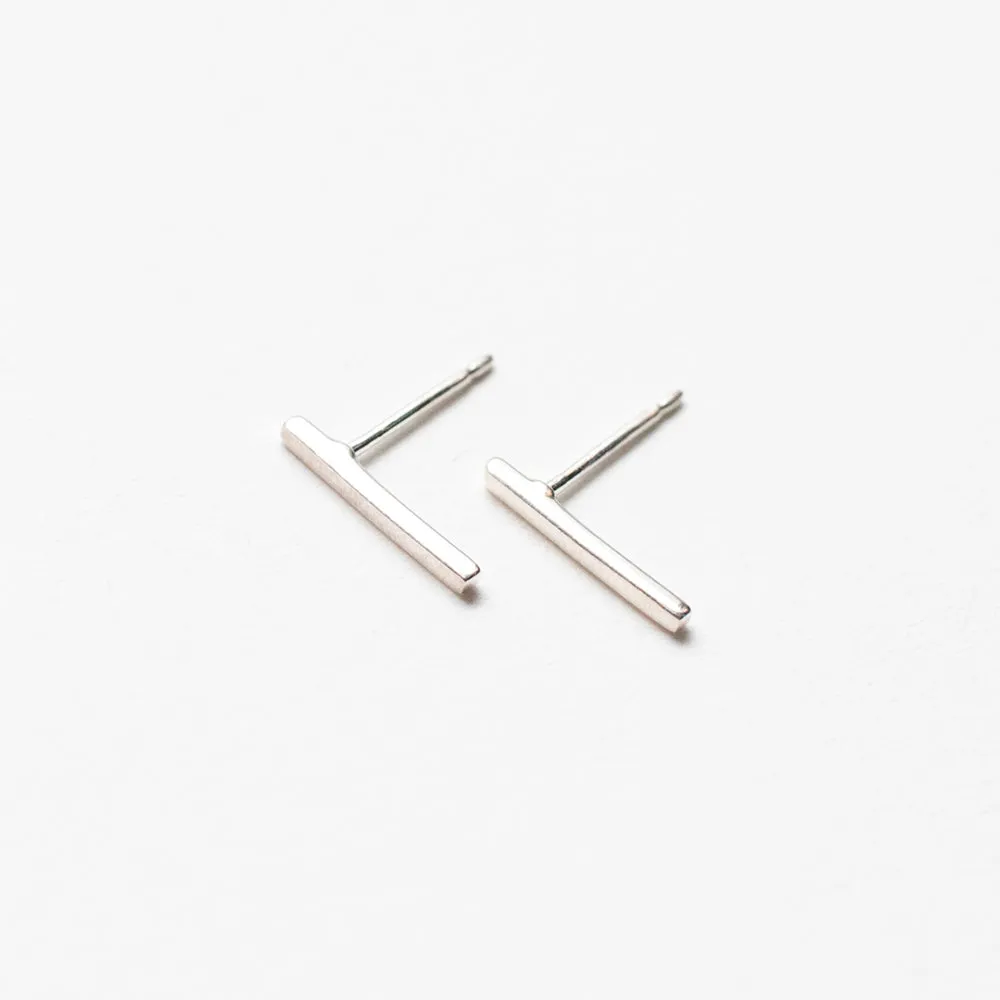 Silver Bar Studs sold by Silver Lotus