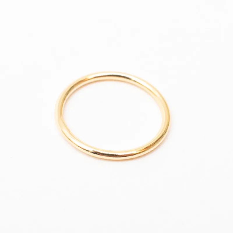 Plain Stackable Gold Plated Ring sold by Silver Lotus