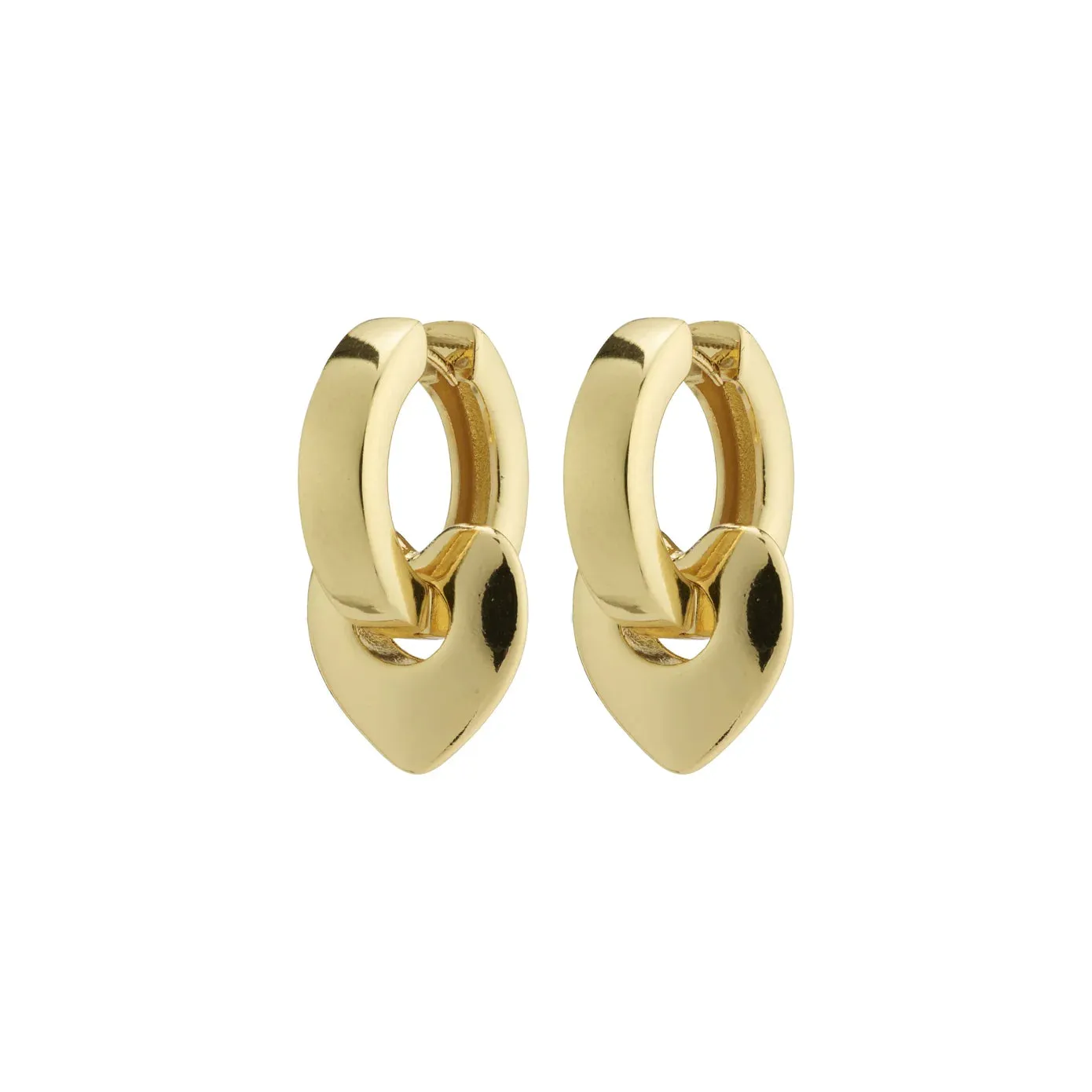 Wave Chunky Gold Plated Hoops sold by Silver Lotus