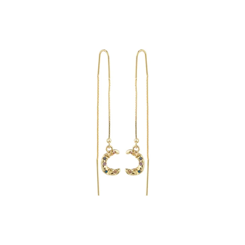Remy Gold Plated Pull Through Earrings sold by Silver Lotus