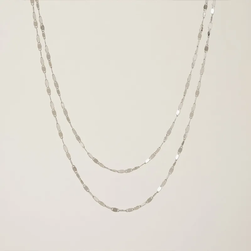 Silver Plated Cleo Layered Necklace sold by Silver Lotus