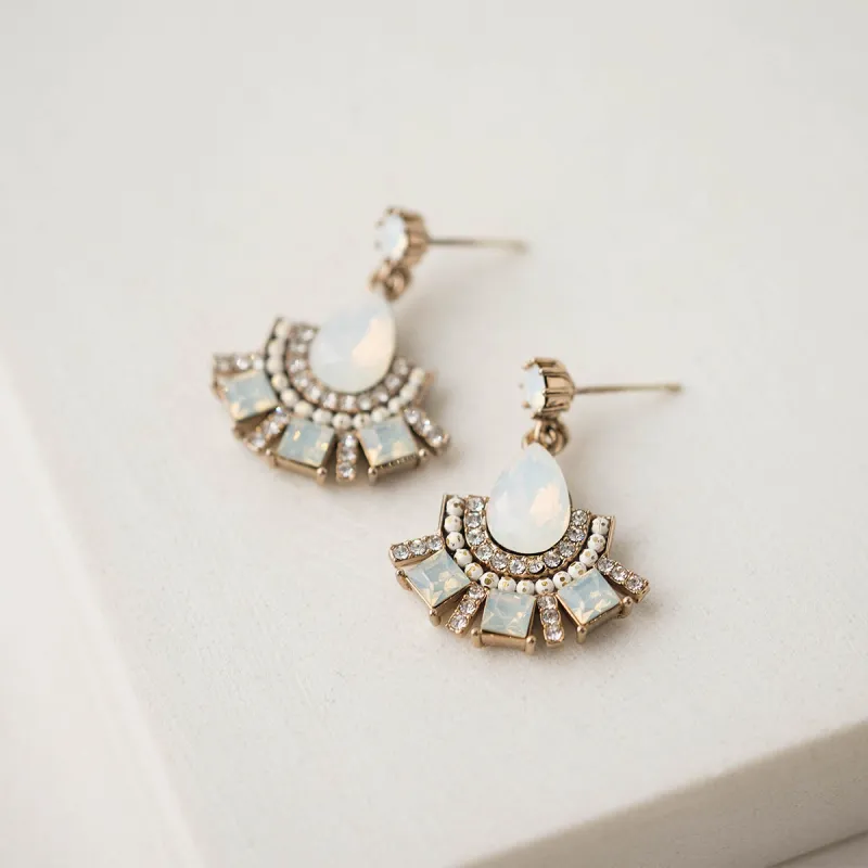 Gold Allegro Fan Drop Earrings sold by Silver Lotus