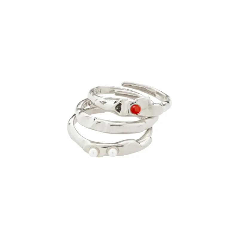 Trust Silver Plated Ring Set sold by Silver Lotus